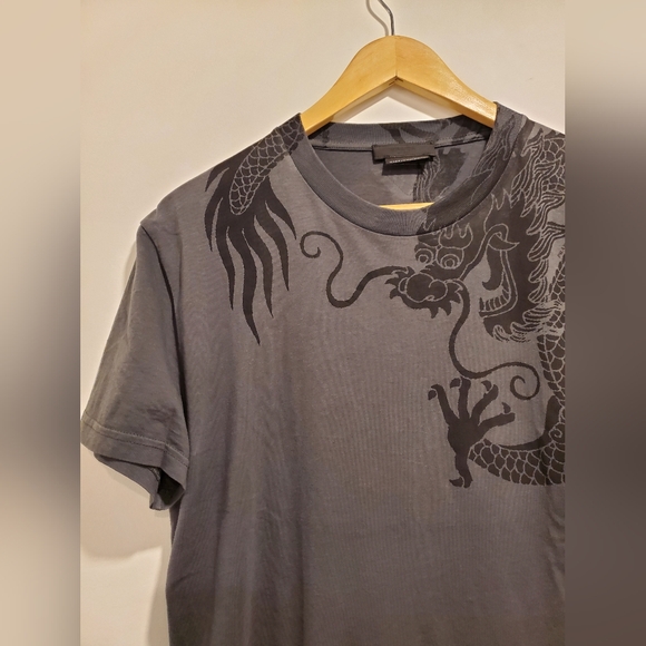 Prada Charcoal Dragon Graphic T-Shirt - Picture 3 of 7